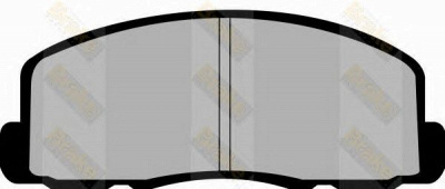 BRAKE ENGINEERING pa409 -  Комплект тормозных колодок, дисковый тормоз